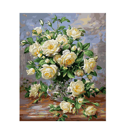 DIY Oil Painting, Flower