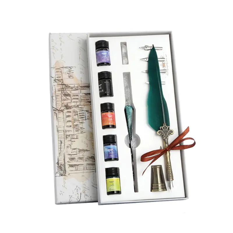 Calligraphy Glass Nibs and Ink Set