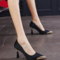 Sarah Heels with Metallic Pointed Toe