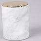 Marble Candle Holder with Rose Gold and Brass Accent