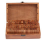 Vintage Letter Stamps with Lockable Wooden Box