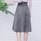 Suede Midi Skirt